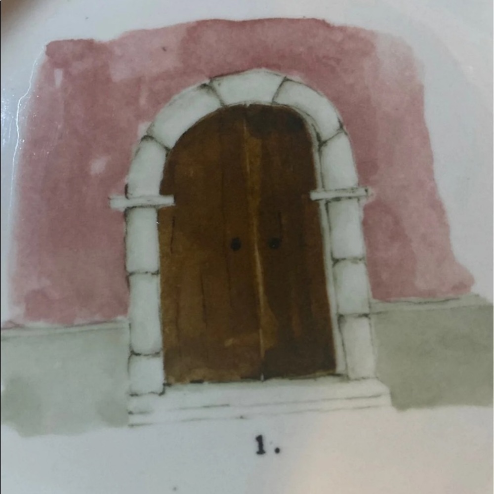 Rae Dunn French sketch HTF Door pasta bowl